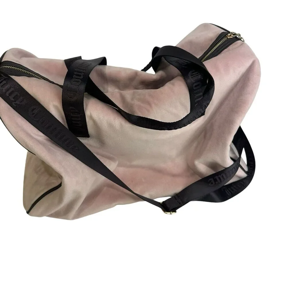 Juicy Couture pink and brown travel bag
